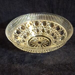 Vintage Federal Glass Windsor Serving Bowl Or Candy Dish